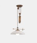 Country Curve Pendant Light Counterweight Rise/Fall by Il Fanale