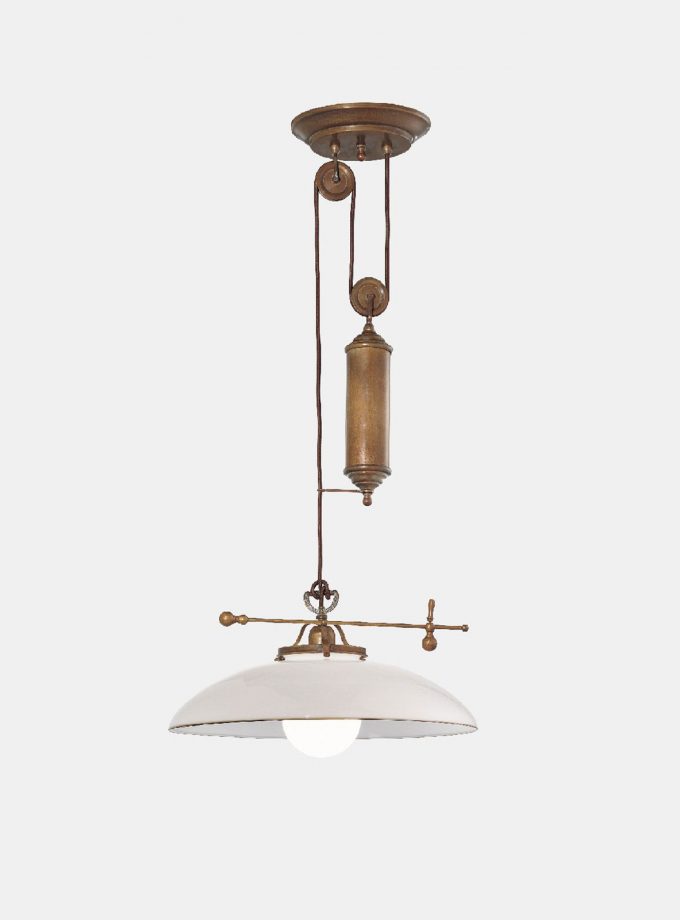 Country Curve Pendant Light Counterweight Rise/Fall by Il Fanale