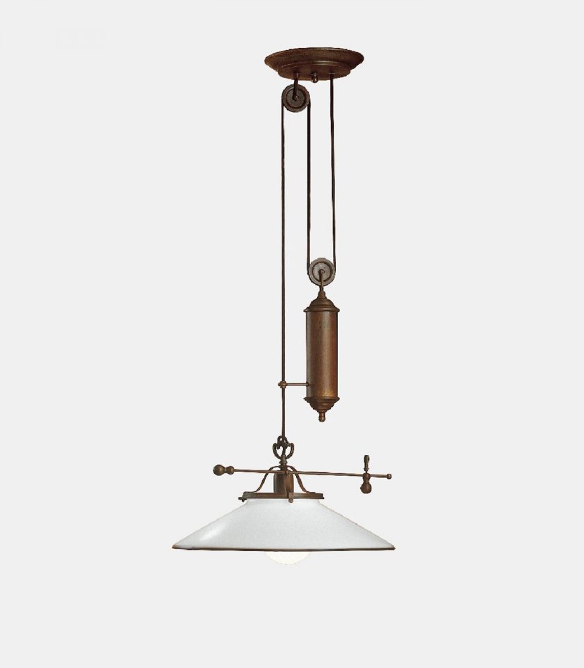 Country Pendant Light Counterweight Rise/Fall