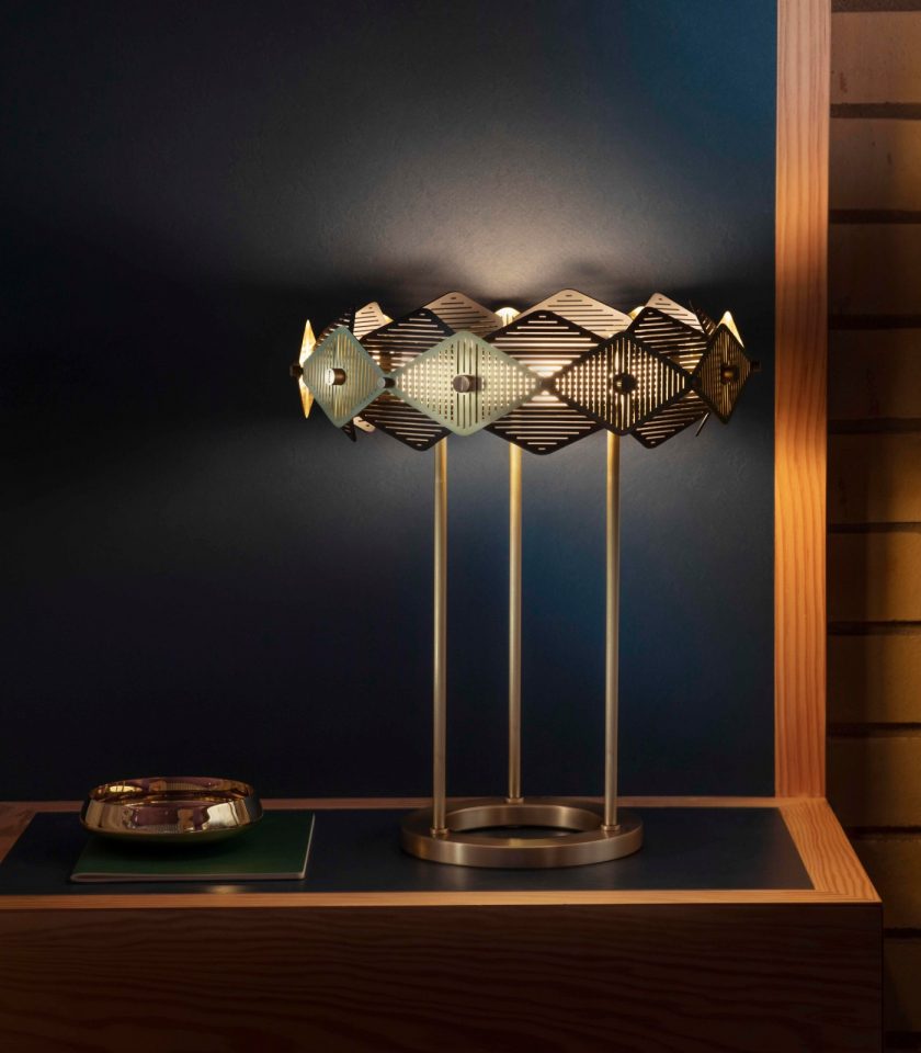 Rote Table Lamp by Bert Frank