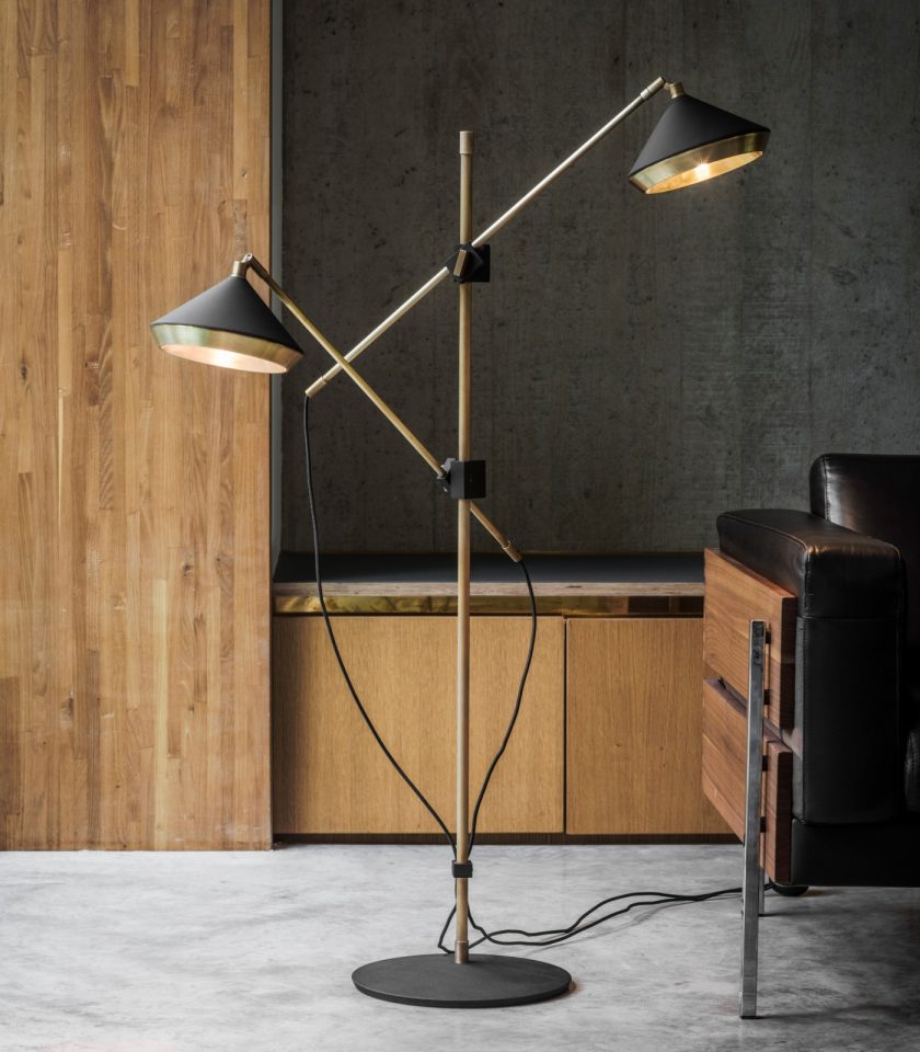Shear Floor Lamp by Bert Frank