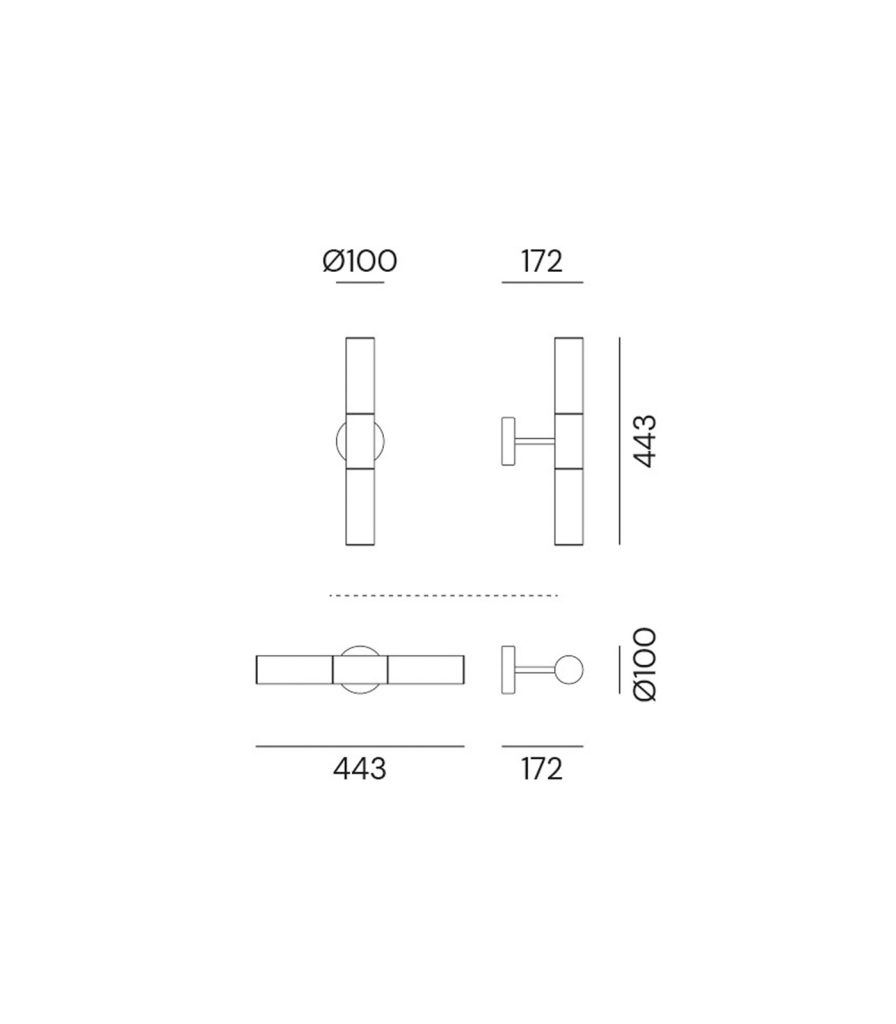 Etoile 2lt Wall Light | Interior Light | Il Fanale ...