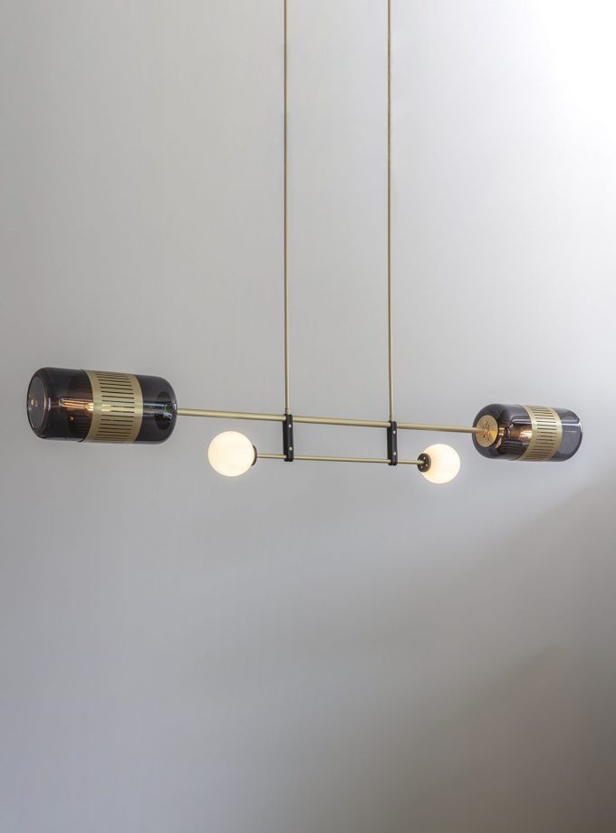 Lizak Linear Pendant Light by Bert Frank