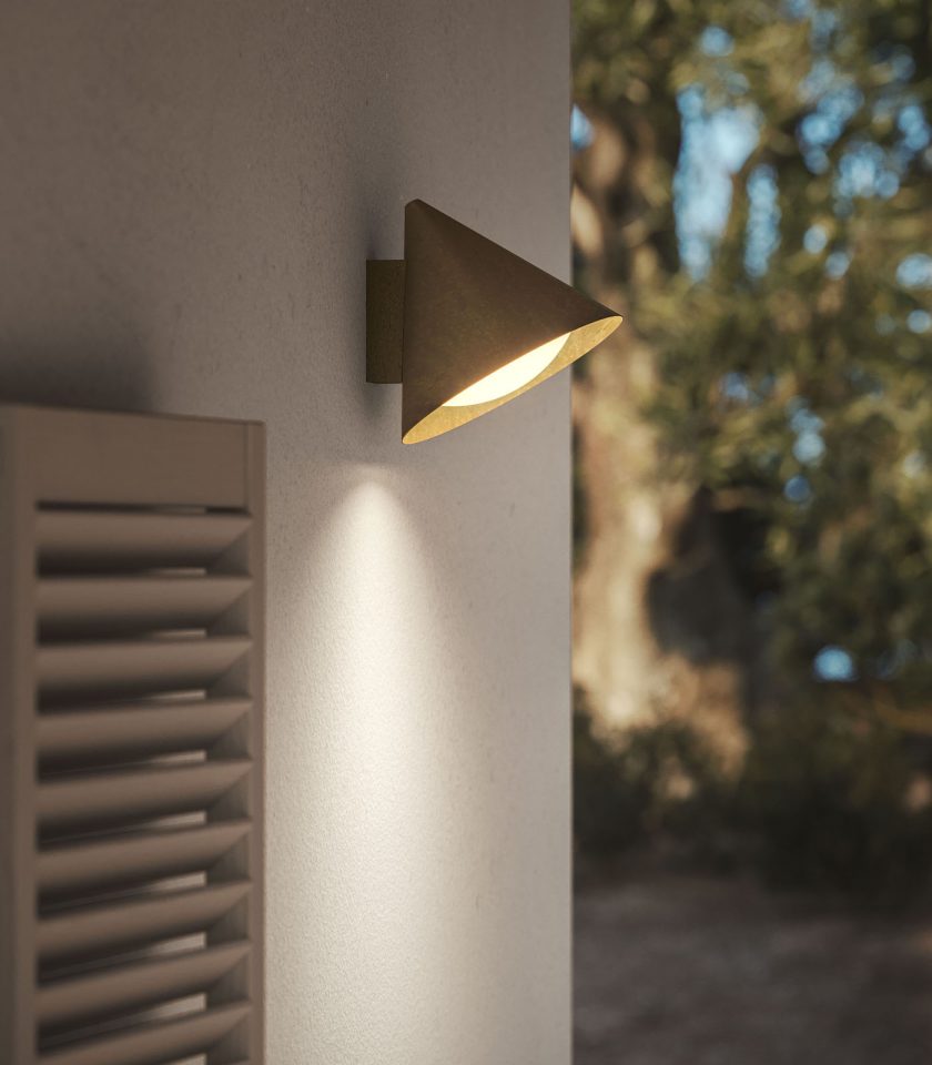 Cone Flush Outdoor Wall Light by Il Fanale