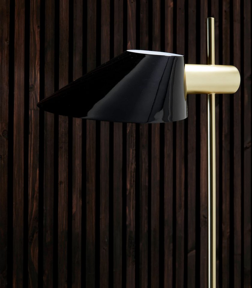 Cohen Gold Floor Lamp by Aromas