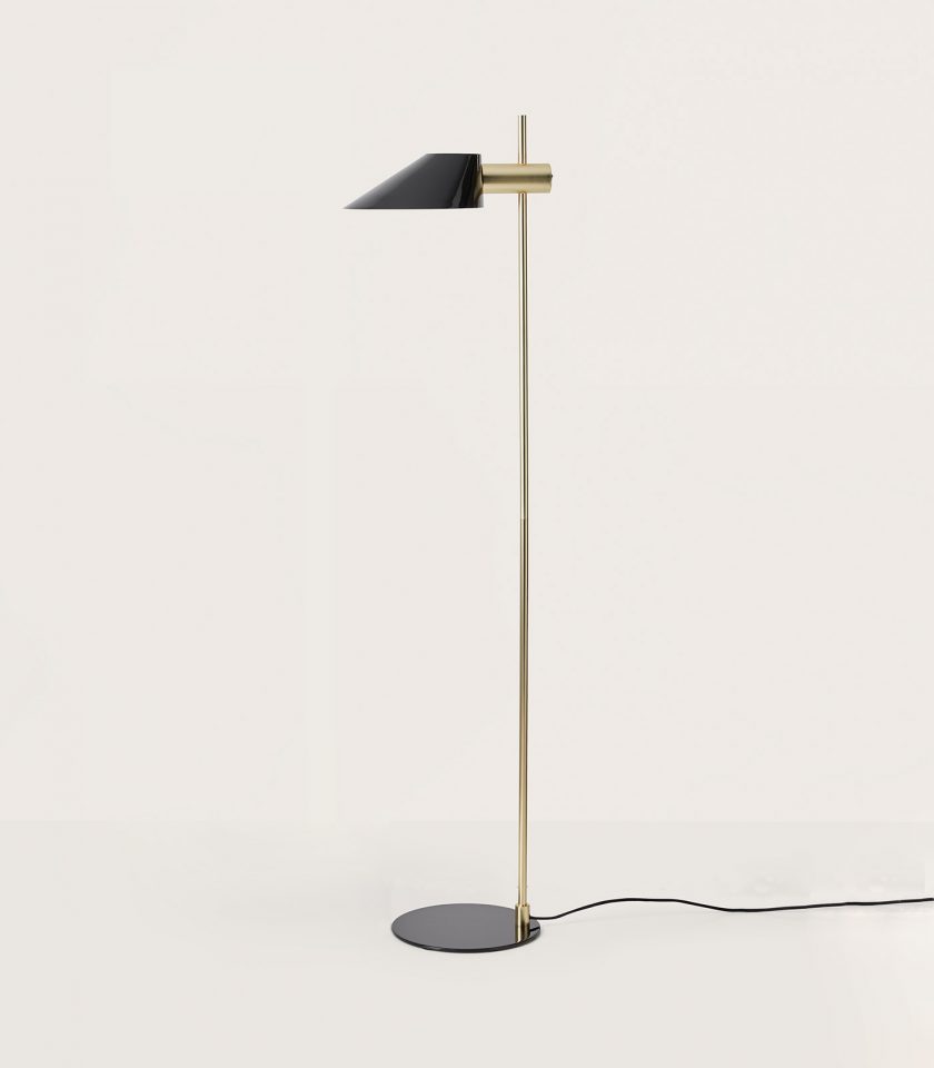 Cohen Gold Floor Lamp by Aromas
