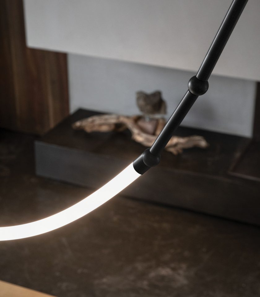 Leda Curve Pendant Light by Karman