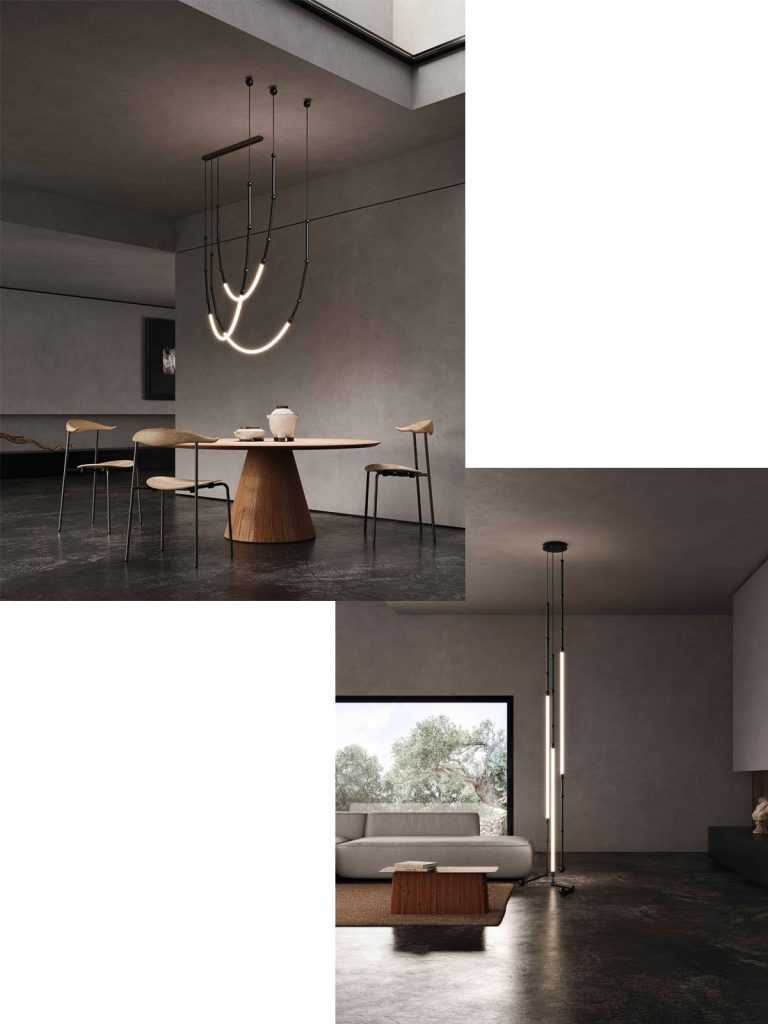 Karman News 2022 featuring Leda Interior Floor Lamp & Pendant Light Collection
