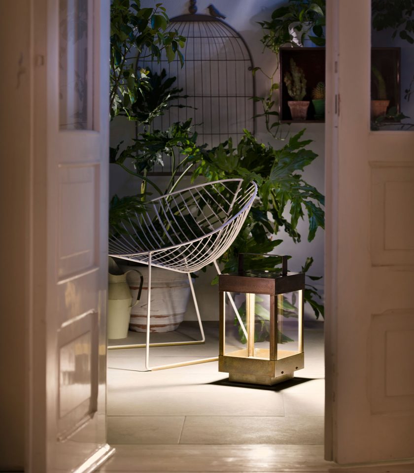 Square Lanterne Outdoor Floor Lamp by Il Fanale
