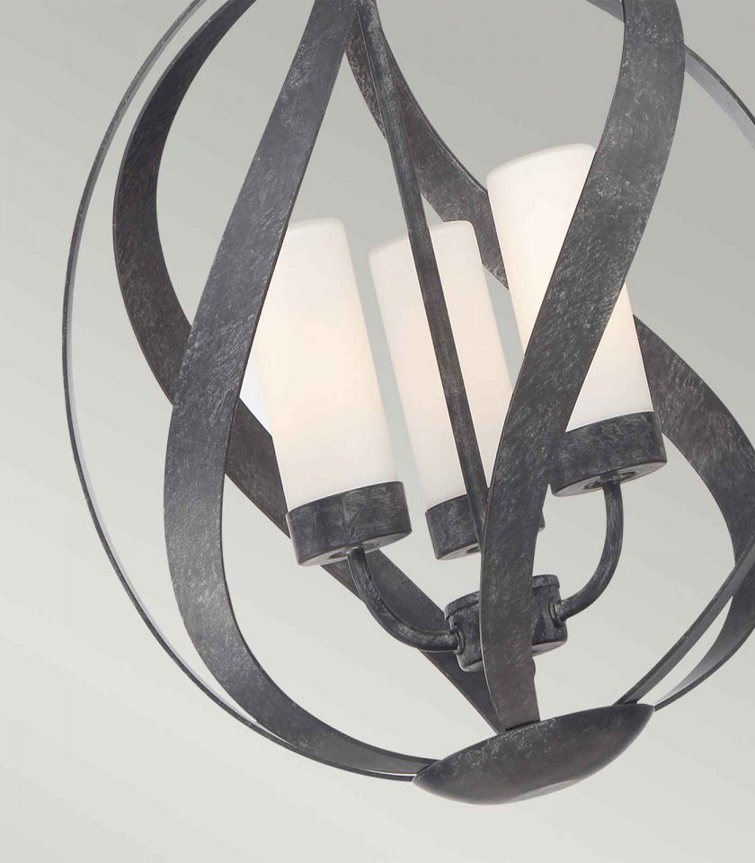 Blacksmith 3lt Outdoor Pendant Light by Quintiesse