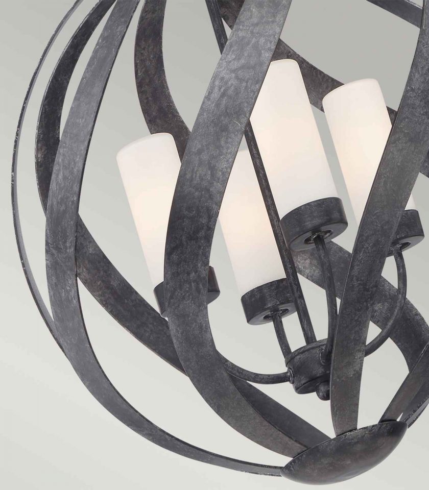 Blacksmith 4lt Pendant Light by Quintiesse