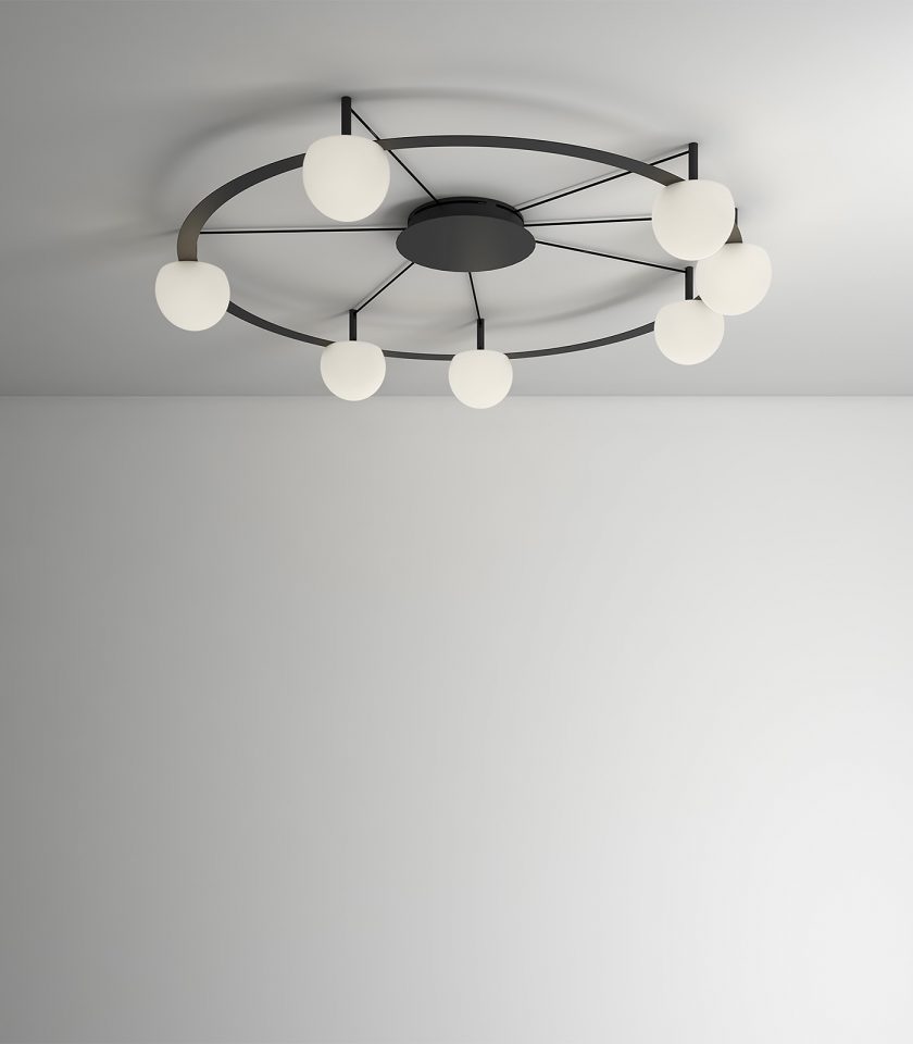 Circ Semi-Flush 7lt Ceiling Light by Estiluz
