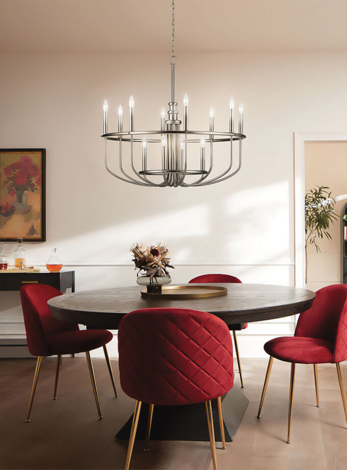 Capitol Hill 12lt Pendant Light by Elstead