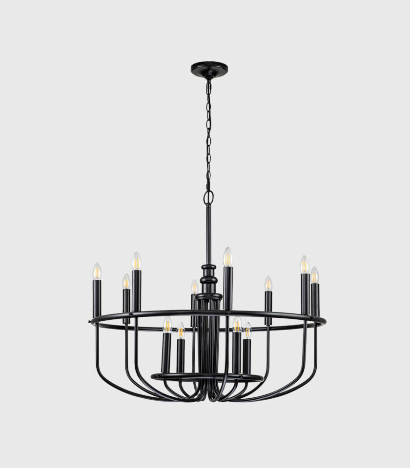 Capitol Hill 12lt Pendant Light by Elstead