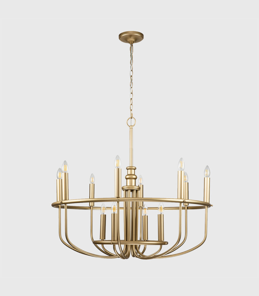 Capitol Hill 12lt Pendant Light by Elstead