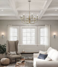 Capitol Hill 6lt Pendant Light by Elstead