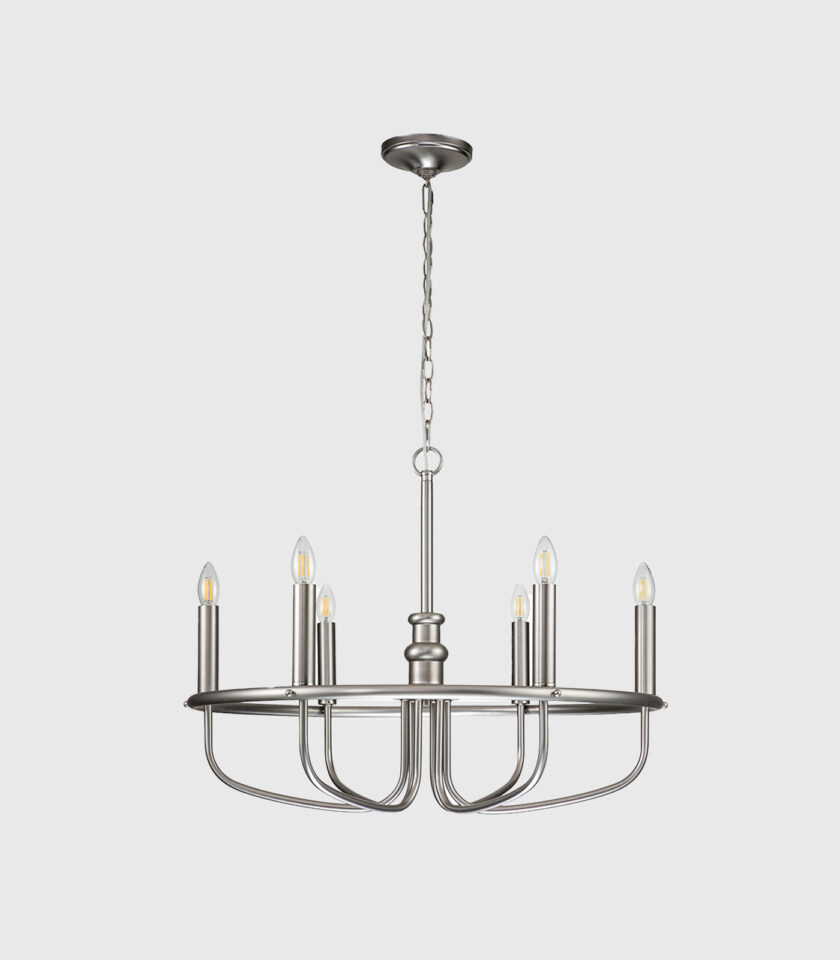 Capitol Hill 6lt Pendant Light by Elstead