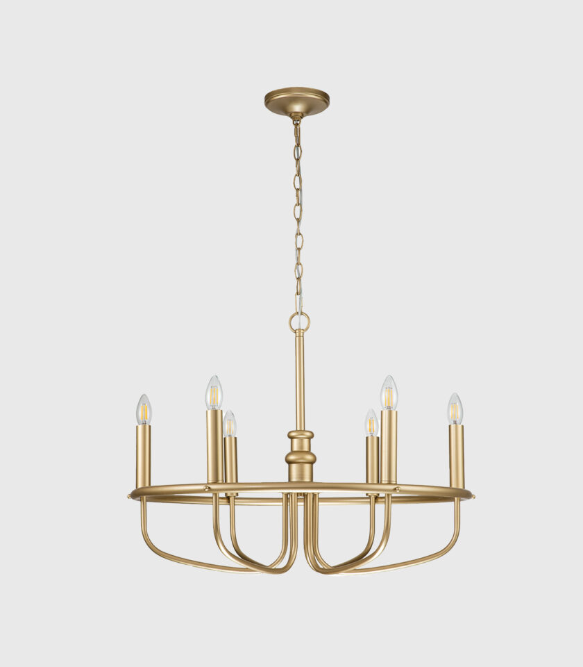 Capitol Hill 6lt Pendant Light by Elstead